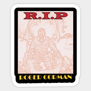 roger corman Sticker